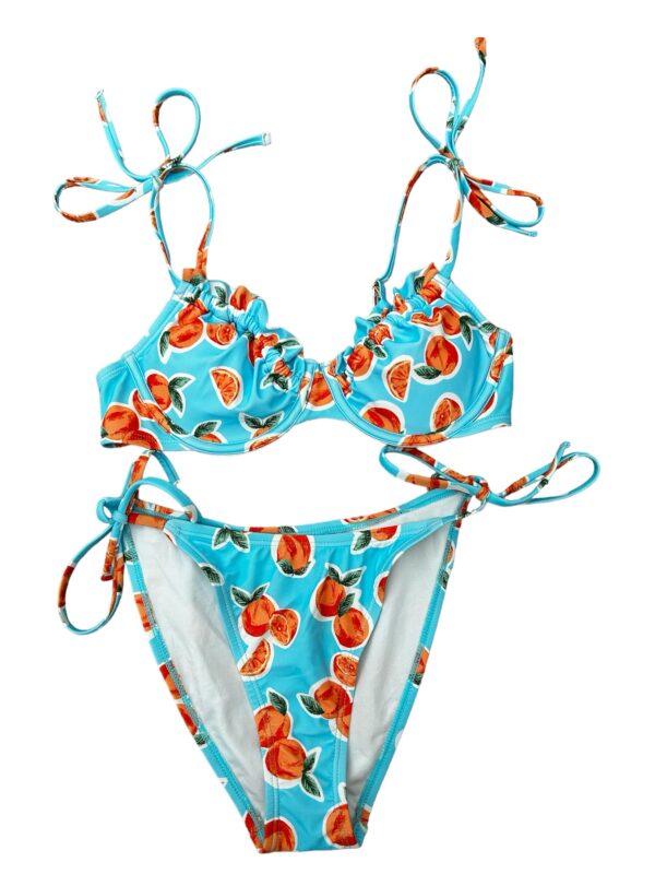 Wild Fable Oranges Print Bikini Two Piece Swim Suit