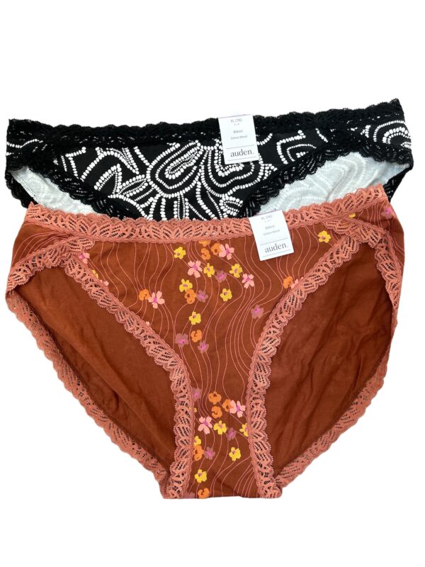 2 pairs of auden bikini underwear. (Black & brown) size:XL