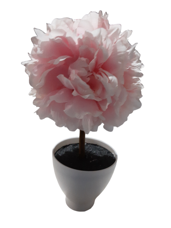 Pink Artificial Flower with pot.