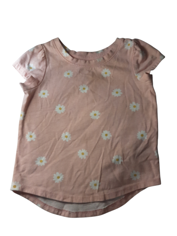 3T pink Daisy Short Sleeve Shirt