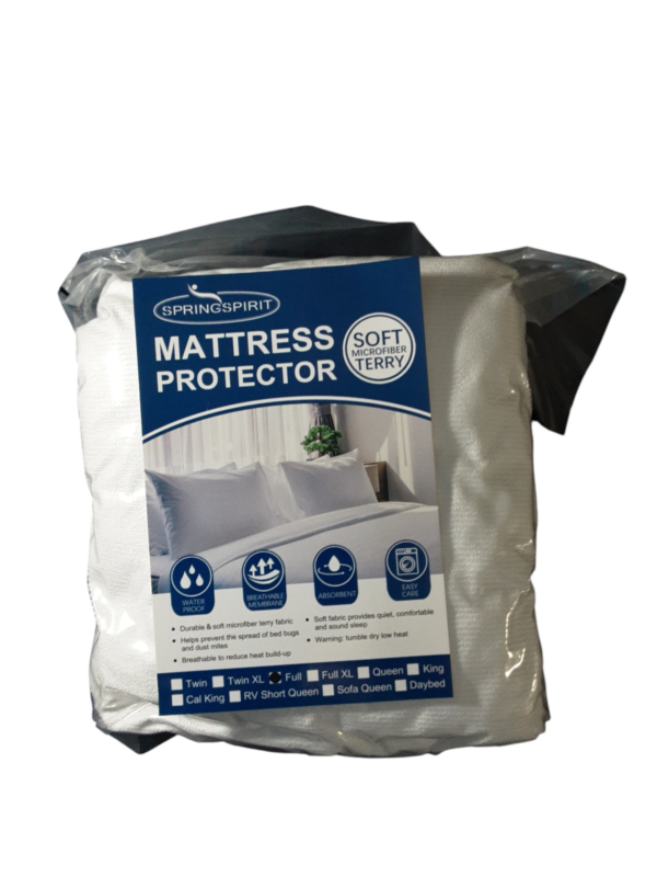 Springspirit Mattress Protector. Waterproof, Breathable Membrane, Absorbent, Easy Care. Size:Full